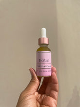 Load image into Gallery viewer, 2 oz bottle of moisturizing herbal hair growth serum

